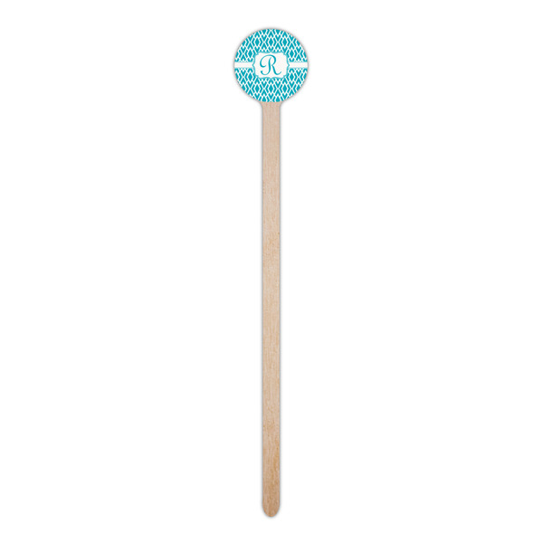 Geometric Diamond Wooden 6" Stir Stick - Round - Single Stick