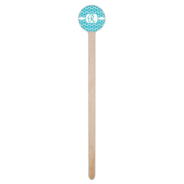 Geometric Diamond Wooden 7.5" Stir Stick - Round - Single Stick