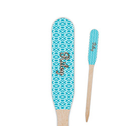 Geometric Diamond Paddle Wooden Food Picks - Double Sided (Personalized)