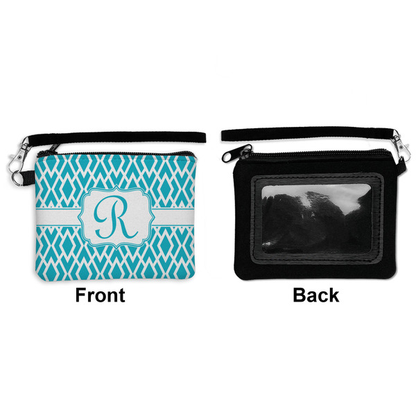 Geometric Diamond Wristlet ID Cases - Front & Back