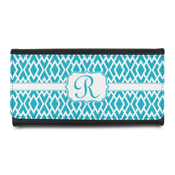 Custom Geometric Diamond Leatherette Ladies Wallet (Personalized)