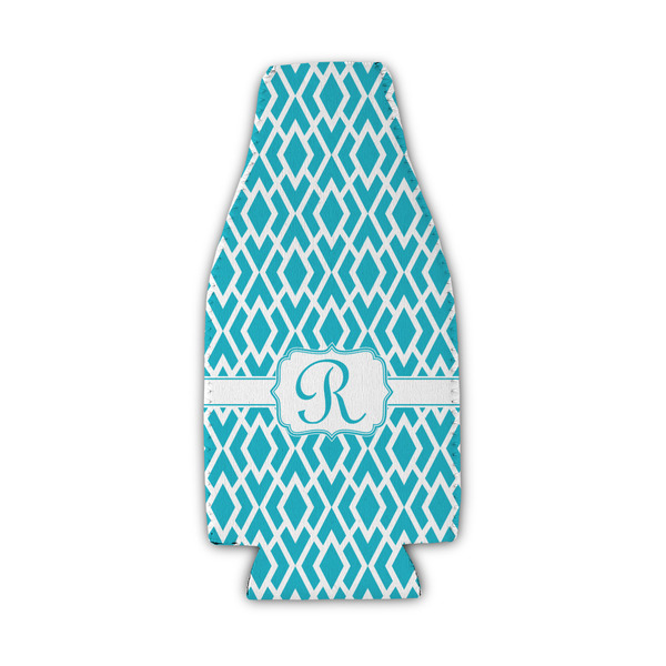 Geometric Diamond Zipper Bottle Cooler - Set of 4 - FRONT