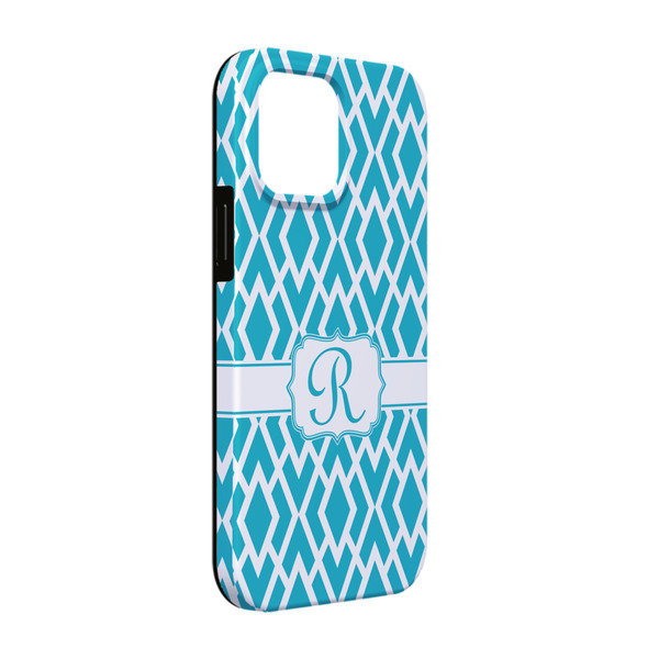 Custom Geometric Diamond iPhone Case - Rubber Lined - iPhone 13 (Personalized)
