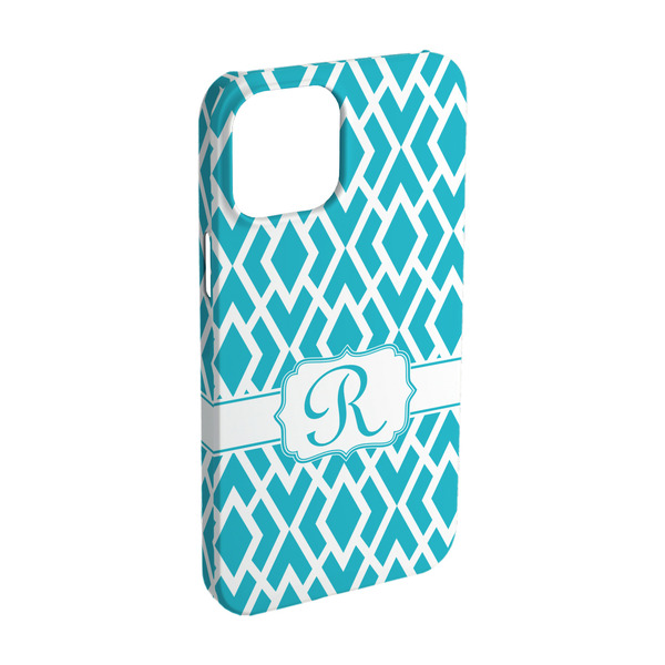 Custom Geometric Diamond iPhone Case - Plastic - iPhone 15 (Personalized)