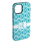 Geometric Diamond iPhone Case - Rubber Lined - iPhone 15 Plus (Personalized)