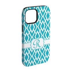 Geometric Diamond iPhone Case - Rubber Lined - iPhone 15 Pro (Personalized)