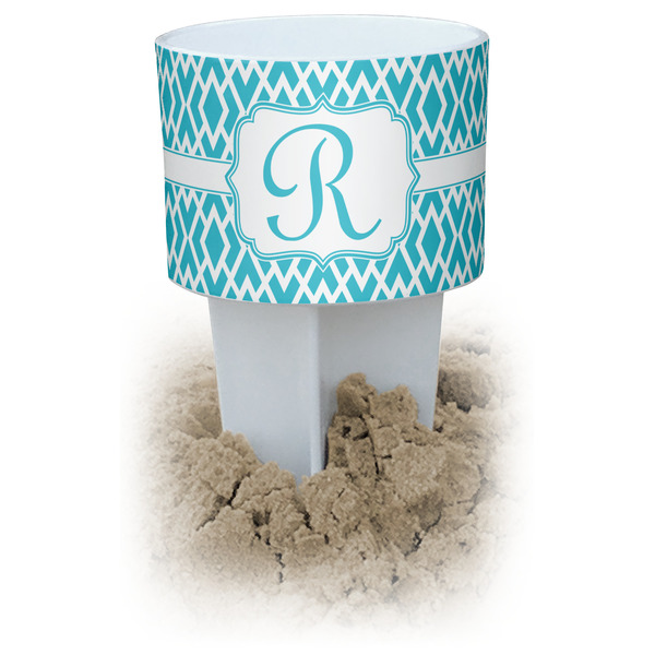 Custom Geometric Diamond Beach Spiker Drink Holder (Personalized)