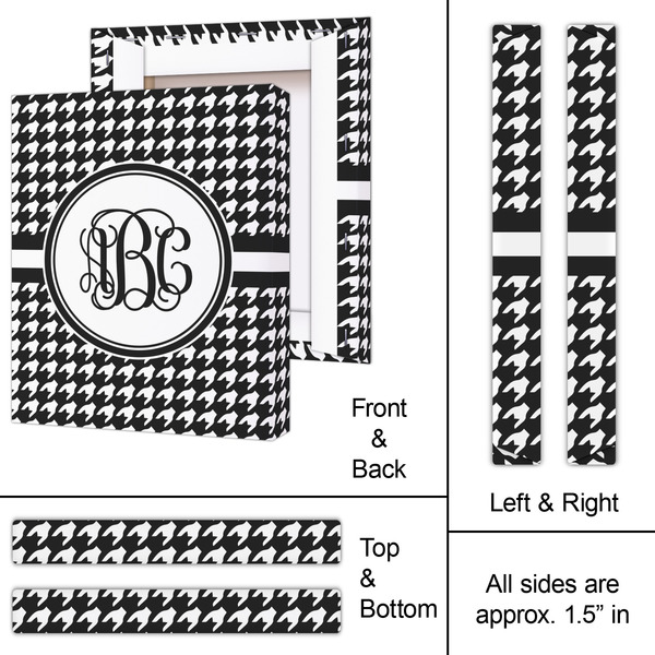 Houndstooth 11x14 - Canvas Print - Approval