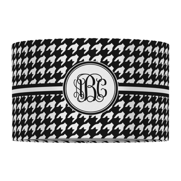 Houndstooth 12" Drum Lampshade - FRONT (Fabric)