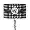 Houndstooth 12" Drum Lampshade - ON STAND (Fabric)