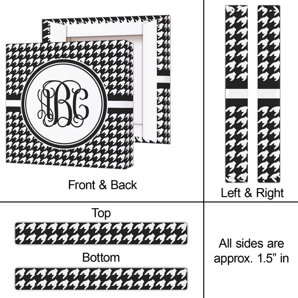 Houndstooth 12x12 - Canvas Print - Approval