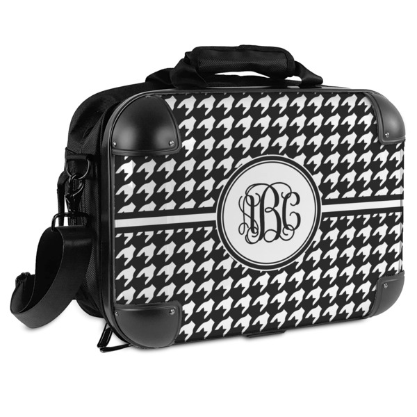 Custom Houndstooth Hard Shell Briefcase (Personalized)