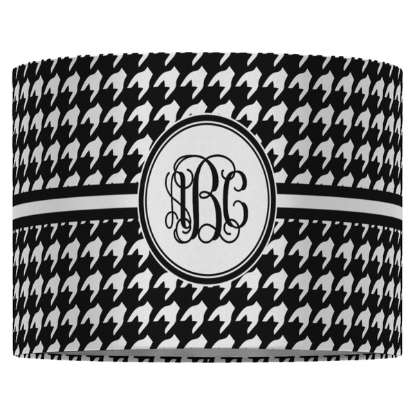 Houndstooth 16" Drum Lampshade - FRONT (Fabric)