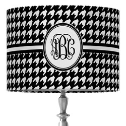 Houndstooth 16" Drum Lamp Shade - Fabric (Personalized)