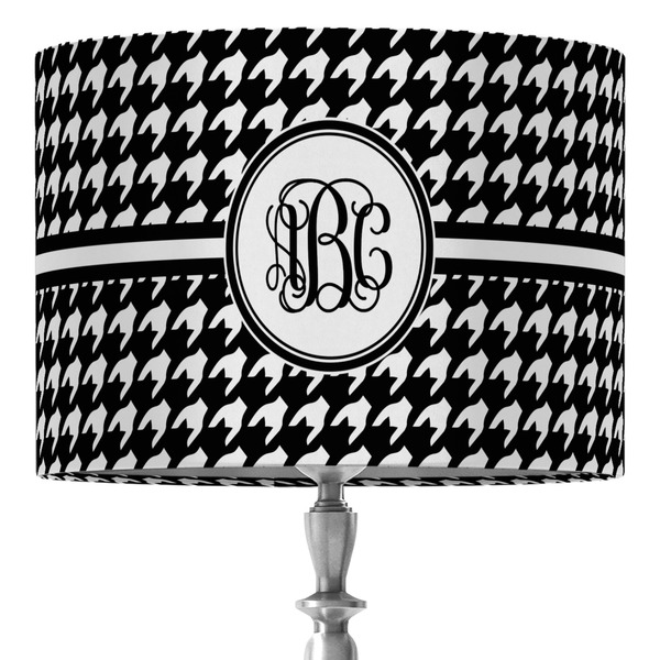 Custom Houndstooth 16" Drum Lamp Shade - Fabric (Personalized)