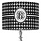 Houndstooth 16" Drum Lampshade - ON STAND (Fabric)