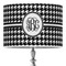 Houndstooth 16" Drum Lampshade - ON STAND (Poly Film)