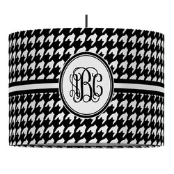 Houndstooth Drum Pendant Lamp (Personalized)
