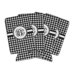 Houndstooth Can Cooler (16 oz) - Set of 4 (Personalized)