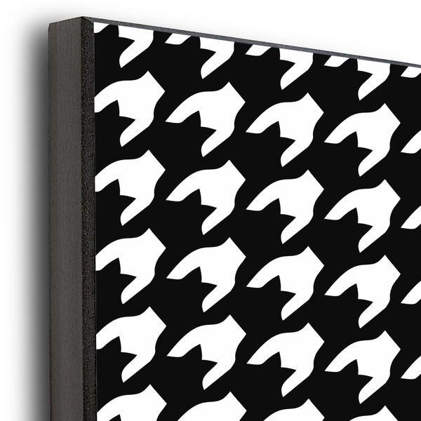 Houndstooth 16x20 Wood Print - Closeup