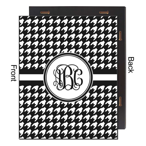 Houndstooth 16x20 Wood Print - Front & Back View