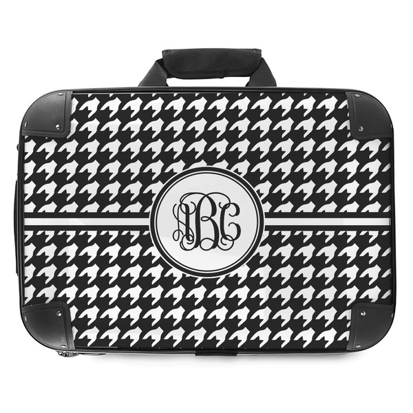 Custom Houndstooth Hard Shell Briefcase - 18" (Personalized)