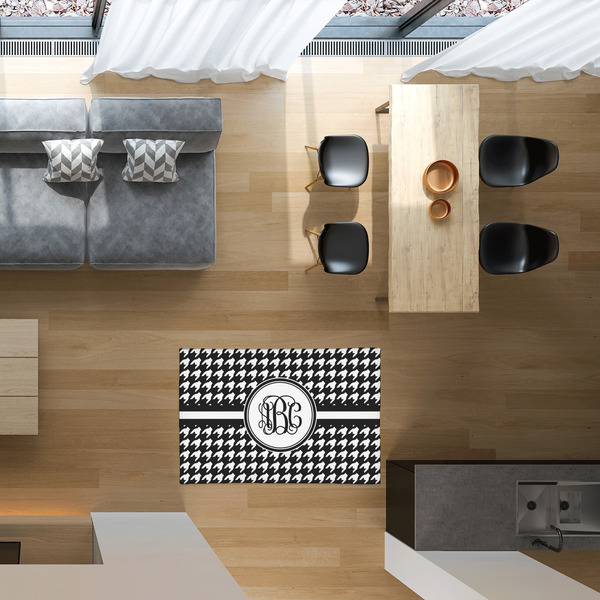 Houndstooth 2'x3' Indoor Area Rugs - IN CONTEXT