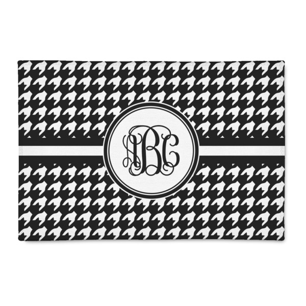 Custom Houndstooth Patio Rug (Personalized)