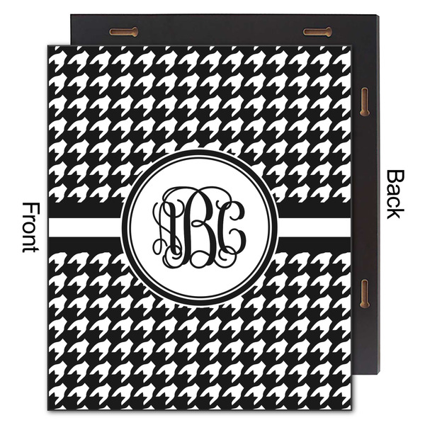 Houndstooth 20x24 Wood Print - Front & Back View