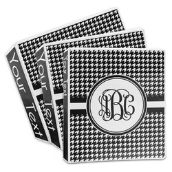 Houndstooth 3-Ring Binder (Personalized)