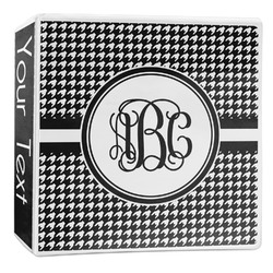 Houndstooth 3-Ring Binder - 2 inch (Personalized)