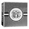 Houndstooth 3-Ring Binder - 2 inch (Personalized)