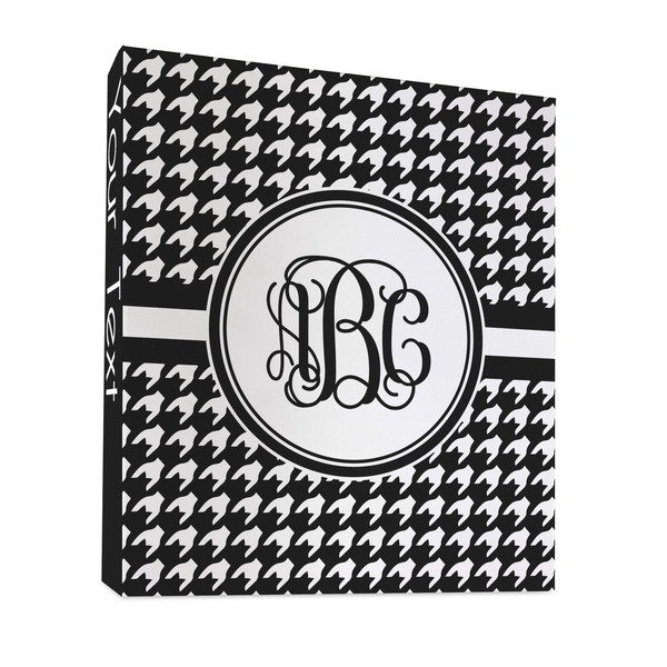 Custom Houndstooth 3 Ring Binder - Full Wrap - 1" (Personalized)