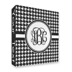 Houndstooth 3 Ring Binder - Full Wrap (Personalized)