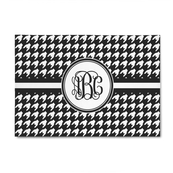 Custom Houndstooth 4' x 6' Indoor Area Rug (Personalized)