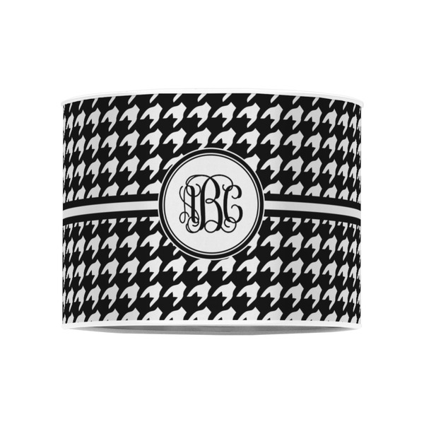 Houndstooth 8" Drum Lampshade - FRONT (Poly Film)