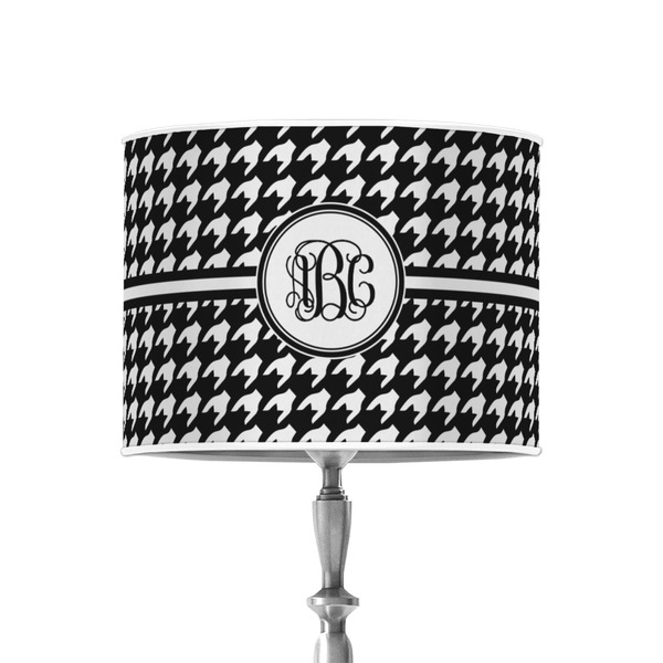 Custom Houndstooth 8" Drum Lamp Shade - Poly-film (Personalized)