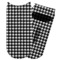 Houndstooth Adult Ankle Socks - Single Pair - Front and Back
