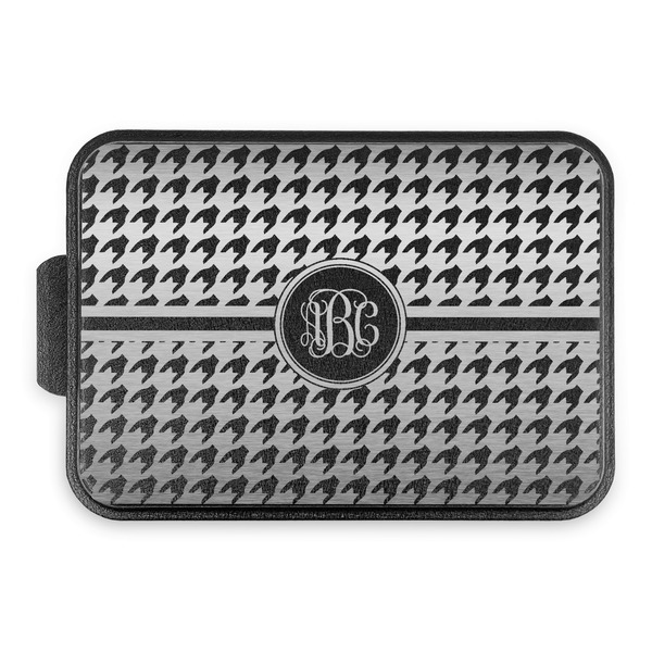 Custom Houndstooth Aluminum Baking Pan with Black Lid (Personalized)