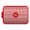 Houndstooth Aluminum Baking Pan with Red Lid (Personalized)
