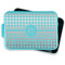 Houndstooth Aluminum Baking Pan - Teal Lid - FRONT w/ lid off