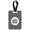 Houndstooth Aluminum Luggage Tag (Personalized)