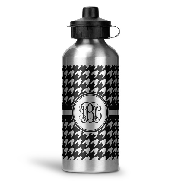 Custom Houndstooth Water Bottle - Aluminum - 20 oz (Personalized)