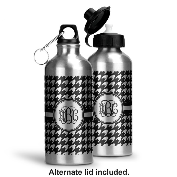 Houndstooth Aluminum Water Bottle - Alternate lid options