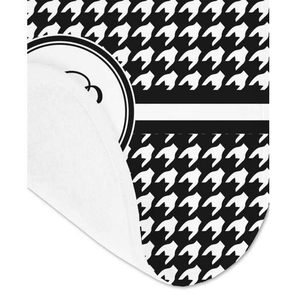 Houndstooth Baby Bib - AFT detail