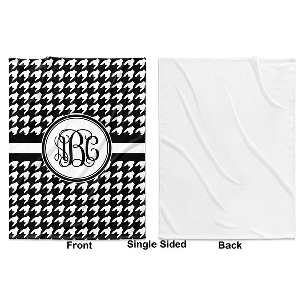 Houndstooth Baby Blanket (Single Side - Printed Front, White Back)
