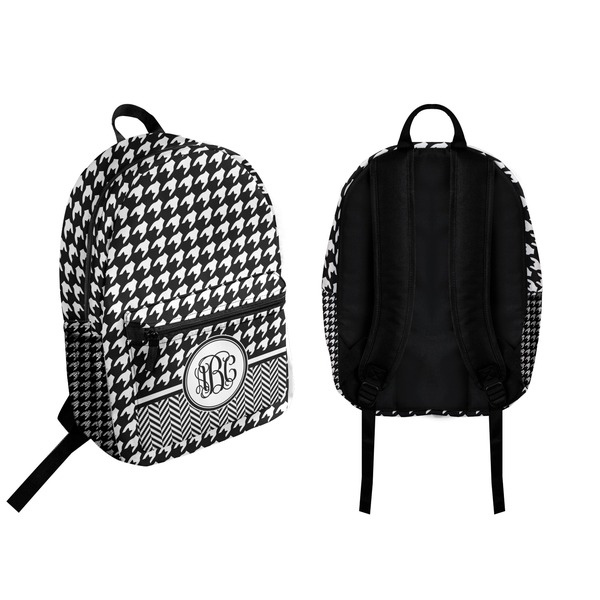 Houndstooth Backpack front and back - Apvl