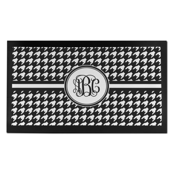 Custom Houndstooth Bar Mat - Small (Personalized)