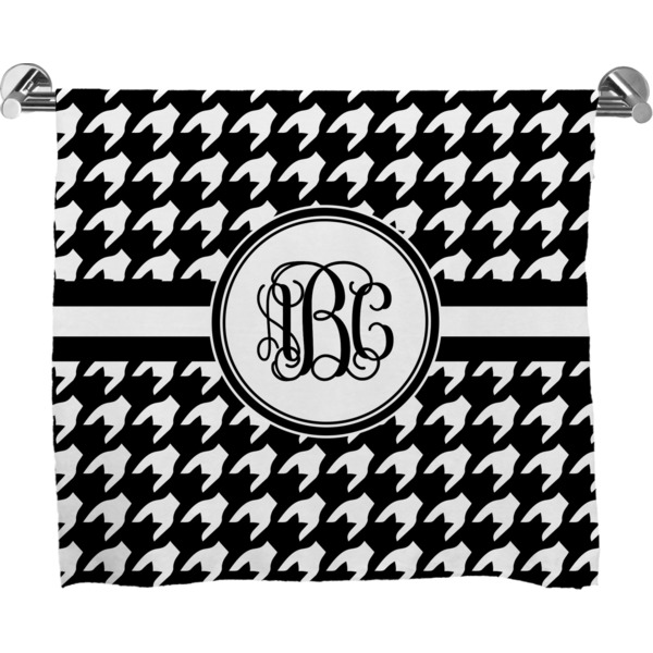 Custom Houndstooth Bath Towel (Personalized)