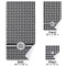 Houndstooth Bath Towel Sets - 3-piece - Approval